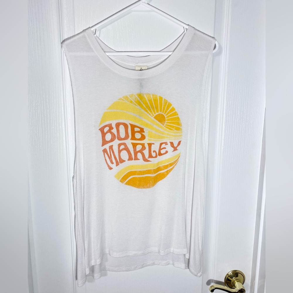 Daydreamer BOB MARLEY Sun Graphic Limited Edition Muscle Tee USA MADE Large